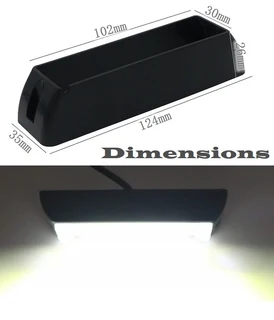 Cool White COB LED Flash Strobe Grille Bumper Running Board Cluster Lights 12V. Brand New Products.