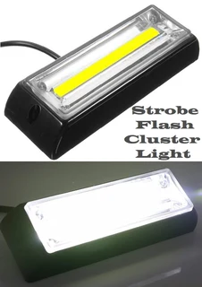 Cool White COB LED Flash Strobe Grille Bumper Running Board Cluster Lights 12V. Brand New Products.