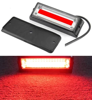 Bright Red COB LED Flash Strobe Grille Bumper Running Board Cluster Lights 12V. Brand New Products.