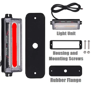 Bright Red COB LED Flash Strobe Grille Bumper Running Board Cluster Lights 12V. Brand New Products.