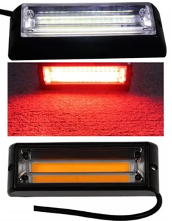 Bright Red COB LED Flash Strobe Grille Bumper Running Board Cluster Lights 12V. Brand New Products.