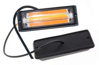 Amber Orange COB LED Flash Strobe Grille Bumper Running Board Cluster Lights 12V. Brand New Products