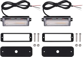 Amber Orange COB LED Flash Strobe Grille Bumper Running Board Cluster Lights 12V. Brand New Products