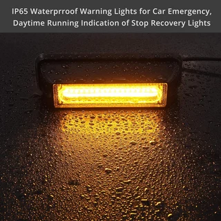 Amber Orange COB LED Flash Strobe Grille Bumper Running Board Cluster Lights 12V. Brand New Products