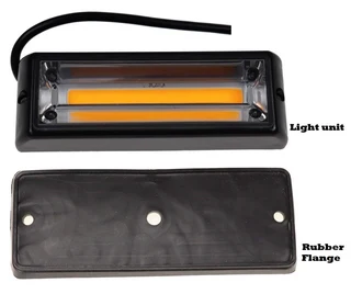 Amber Orange COB LED Flash Strobe Grille Bumper Running Board Cluster Lights 12V. Brand New Products