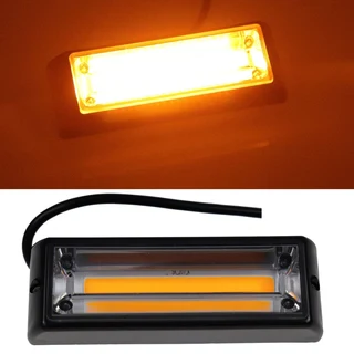 Amber Orange COB LED Flash Strobe Grille Bumper Running Board Cluster Lights 12V. Brand New Products