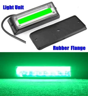 Fresh Green COB LED Flash Strobe Grille Bumper Running Board Cluster Lights 12V. Brand New Products.