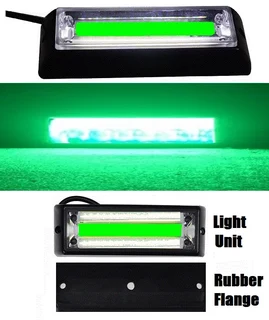 Fresh Green COB LED Flash Strobe Grille Bumper Running Board Cluster Lights 12V. Brand New Products.