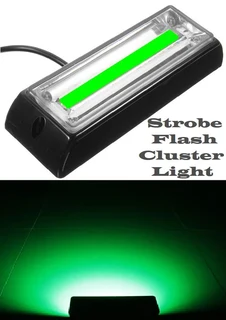 Fresh Green COB LED Flash Strobe Grille Bumper Running Board Cluster Lights 12V. Brand New Products.