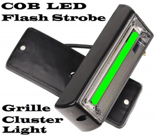 Fresh Green COB LED Flash Strobe Grille Bumper Running Board Cluster Lights 12V. Brand New Products.