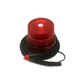 Red Light Colour LED Magnetic Strobe Flash Beacon Light.  Round Magnetic Base. Brand New Products.