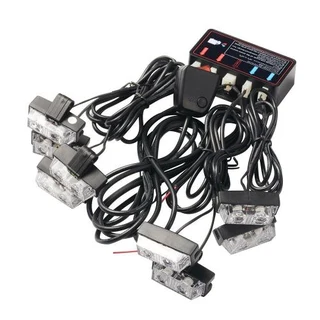 Cool White LED Flash Strobe Grille Bumper Cluster Lights. Kit of 8x2 LED Lights. Brand New Products.