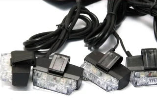 Amber Orange Yellow LED Flash Cluster Strobe Grille Lights Kit of 8x2 LED Lights. Brand New Products