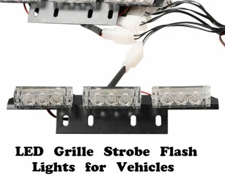 Refreshing Green LED Flash Strobe Grille Bumper Cluster Lights. Kit of 54 LED Lights. Brand NEW