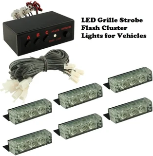 Refreshing Green LED Flash Strobe Grille Bumper Cluster Lights. Kit of 54 LED Lights. Brand NEW