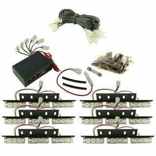 Refreshing Green LED Flash Strobe Grille Bumper Cluster Lights. Kit of 54 LED Lights. Brand NEW