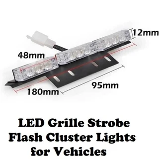 Refreshing Green LED Flash Strobe Grille Bumper Cluster Lights. Kit of 54 LED Lights. Brand NEW