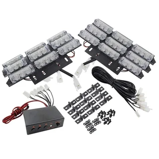 Refreshing Green LED Flash Strobe Grille Bumper Cluster Lights. Kit of 54 LED Lights. Brand NEW