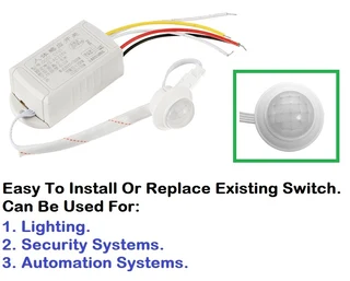 Infrared PIR Body Motion Sensor Switch Module Automatic Light Lamp Control Switch Motion Sensor. NEW