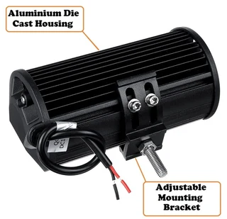 Construction Vehicle 72W LED Light Bar Dual Colour White  Amber Flashing Modes. Brand New Products.