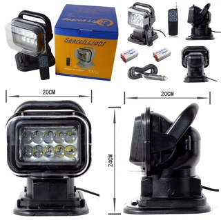 LED Remote Controlled 360° Rotating Magnetic Base Mount Search Light 12V/24VDC. Brand New Products.