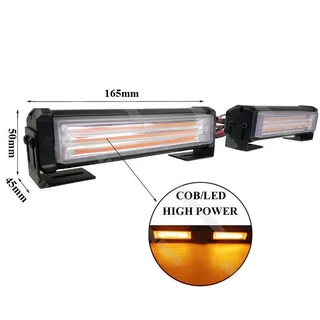 Vehicle Grille Bumper COB LED Strobe Flash Side Marker Cluster Light Panels  Kit. Brand New Products