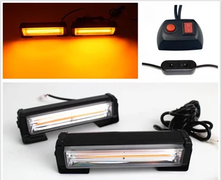 Amber Orange Yellow COB LED Grille Bumper Side Cluster Flash Strobe Lights 12V. Stunning NEW Items.