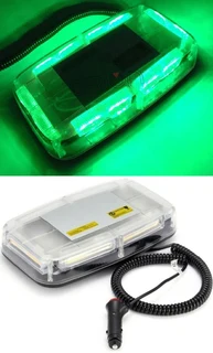 Green High Intensity COB LED Strobe Flash Roof Top Light. Magnetic Mount Base. Brand New Products.