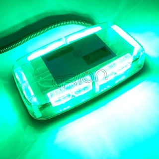 Green High Intensity COB LED Strobe Flash Roof Top Light. Magnetic Mount Base. Brand New Products.