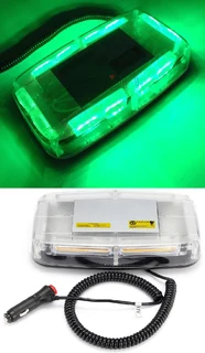 Green High Intensity COB LED Strobe Flash Roof Top Light. Magnetic Mount Base. Brand New Products.