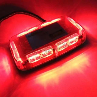 RED High Intensity COB LED Strobe Flash Roof Top Light. Magnetic Mount Base. Brand New Products.