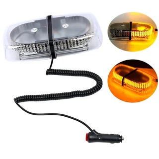 Amber Orange Yellow LED Flash Strobe Light 240LEDs Magnetic Base. High Intensity. Brand New Products