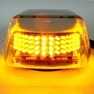 Amber Orange Yellow LED Flash Strobe Light 240LEDs Magnetic Base. High Intensity. Brand New Products