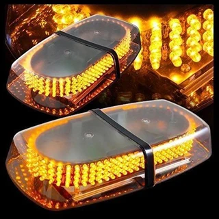 Amber Orange Yellow LED Flash Strobe Light 240LEDs Magnetic Base. High Intensity. Brand New Products