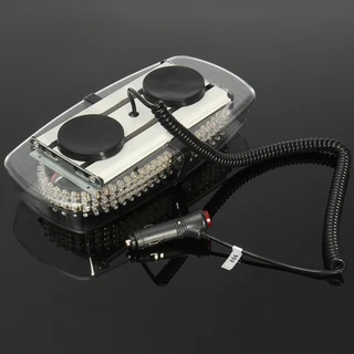 Amber Orange Yellow LED Flash Strobe Light 240LEDs Magnetic Base. High Intensity. Brand New Products