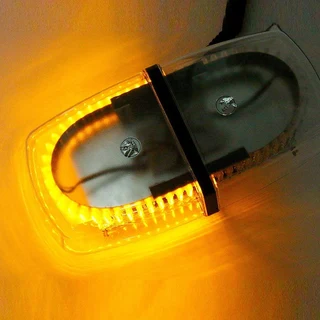 Amber Orange Yellow LED Flash Strobe Light 240LEDs Magnetic Base. High Intensity. Brand New Products