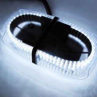 Cool White LED Flash Strobe Light 240LEDs Magnetic Base for Vehicles. High Intensity. Brand NEW.