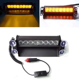 LED Vehicle Windscreen Flash Strobe Dashboard Amber Orange Yellow Dash Light. Brand New Products.