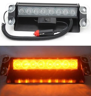 LED Vehicle Windscreen Flash Strobe Dashboard Amber Orange Yellow Dash Light. Brand New Products.