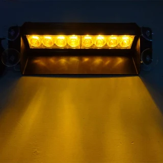 LED Vehicle Windscreen Flash Strobe Dashboard Amber Orange Yellow Dash Light. Brand New Products.