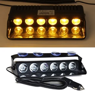 LED Vehicle Windscreen Flash Strobe Dashboard Windshield Amber Orange Yellow Dash Light. Brand NEW.