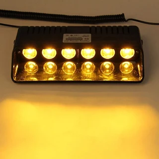 LED Vehicle Windscreen Flash Strobe Dashboard Windshield Amber Orange Yellow Dash Light. Brand NEW.