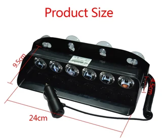 LED Vehicle Windscreen Flash Strobe Dashboard Windshield Bright RED Dash Light. Brand New Products.