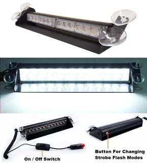 LED Vehicle Windscreen Flash Strobe Dashboard Windshield Light. White Dash Light. Brand New Products