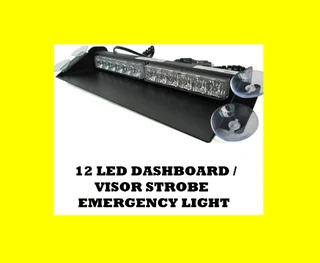 Amber Orange Yellow LED Strobe Vehicle Windscreen Flash Dashboard Light with 3 Modes. Brand NEW.