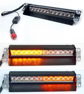 Amber Orange Yellow LED Strobe Vehicle Windscreen Flash Dashboard Light with 3 Modes. Brand NEW.