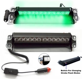 LED Vehicle Windscreen Flash Strobe Dashboard Windshield Light. GREEN Dash Light. Brand New Products