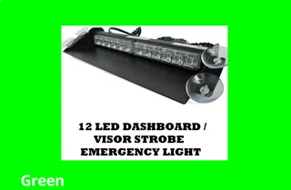 LED Vehicle Windscreen Flash Strobe Dashboard Windshield Light. GREEN Dash Light. Brand New Products