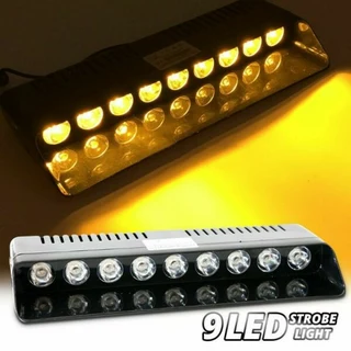 LED Windscreen Vehicle Strobe Dashboard Light Very Long 9LED Version. Dash Lights Brand New Products