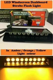 LED Windscreen Vehicle Strobe Dashboard Light Very Long 9LED Version. Dash Lights Brand New Products